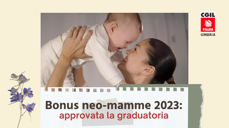 Bonus neo-mamme: approvata la graduatoria
